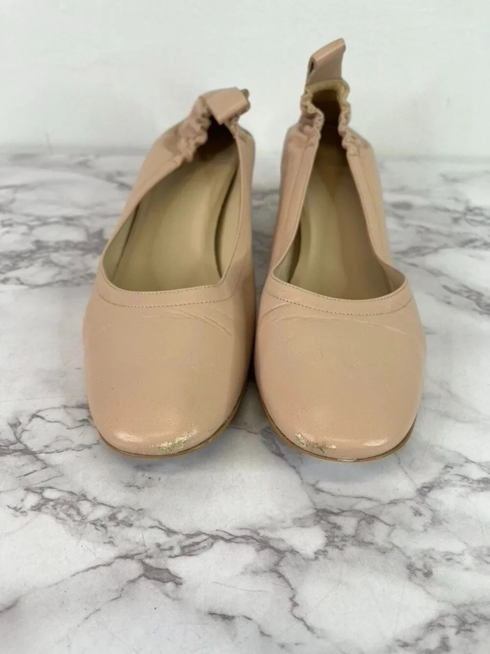 Everlane Women's Pale Pink The Leather Day Heel Sz 8